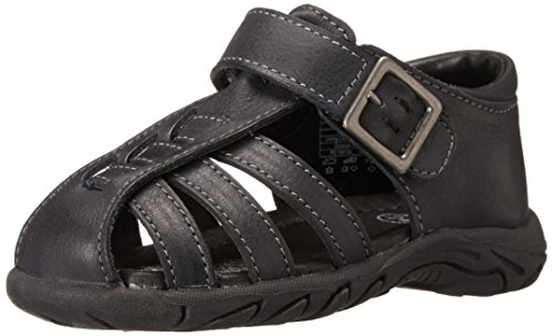 umi Baron Fisherman Sandal (Toddler), Black, 23 FR(7 M US Toddler)
