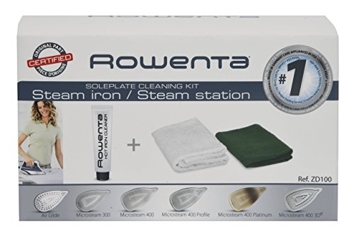 Rowenta Not Available ZD100 Non-Toxic Stainless Steel Soleplate Cleaner Kit for Steam Irons