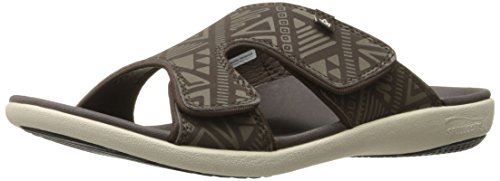 Spenco Men's Tribal Slide Sandal,Coffee Bean,13 M