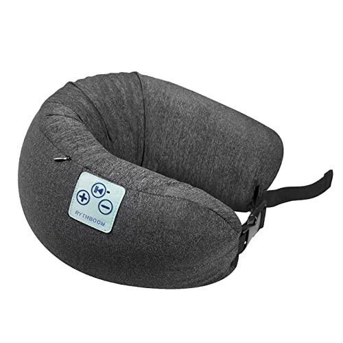 Rythboom 2 in 1 Pillow Speaker, Wireless Bluetooth Headphone with Stereo Sound, Adjustable Portable Neck Pillow for Home Office Flight, Ideal Xmas for Mom, Dad, Women