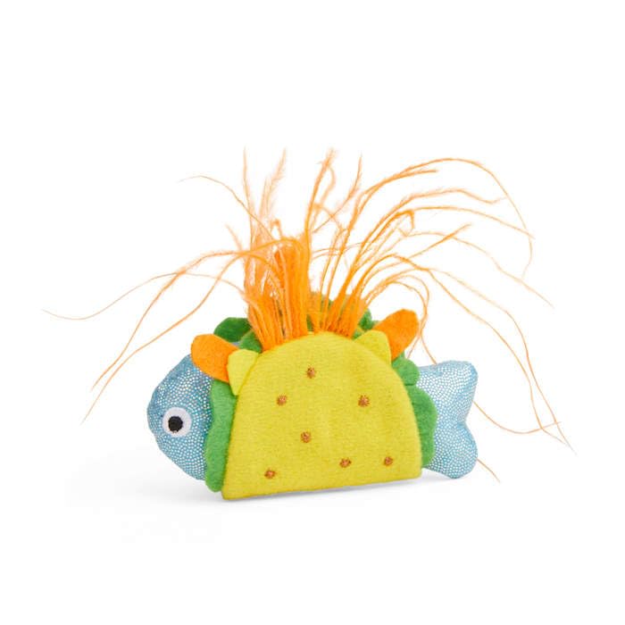 Leaps & Bounds Plush Fish Taco Cat Toy