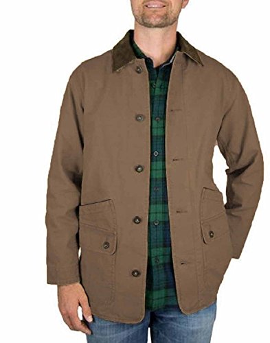 Orvis Men's Corduroy Collar Cotton Barn Jacket (Tobacco) (XL, Tobacco