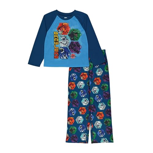 Bakugan Boys' 2-Piece Loose-Fit Pajamas Set, Brawlers, 10