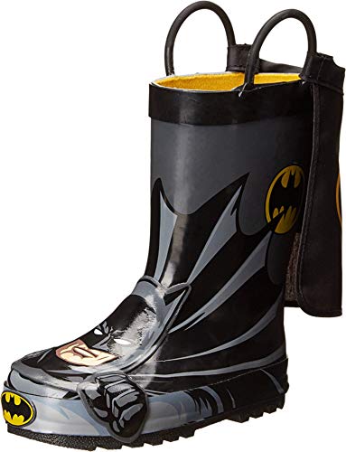 Western Chief Kids Boy's Batman Everlasting Rain Boot (Toddler/Little Kid/Big Kid) Black 7 Toddler M