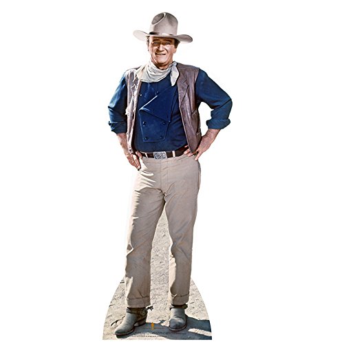 Star Cutouts, John Wayne in Classic Cowboy, Life-Size Cardboard Cutout Standup - 74 x 28 inches