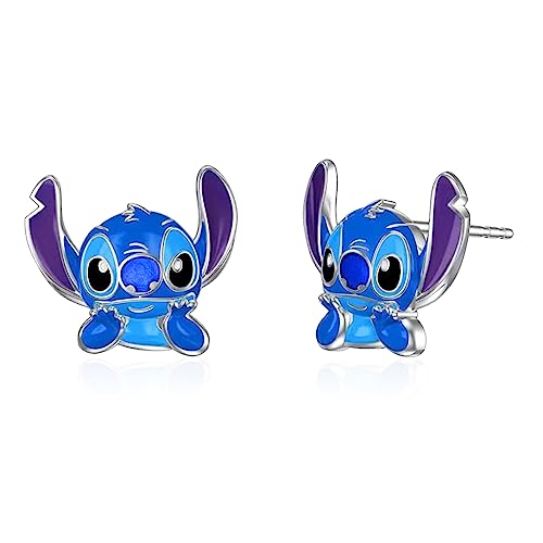 Dckazz Stitch Earrings Girls Stitch Gifts Hypoallergenic Earrings Stud Stitch Stuff Jewelry Daughter Granddaughter Birthday Gift
