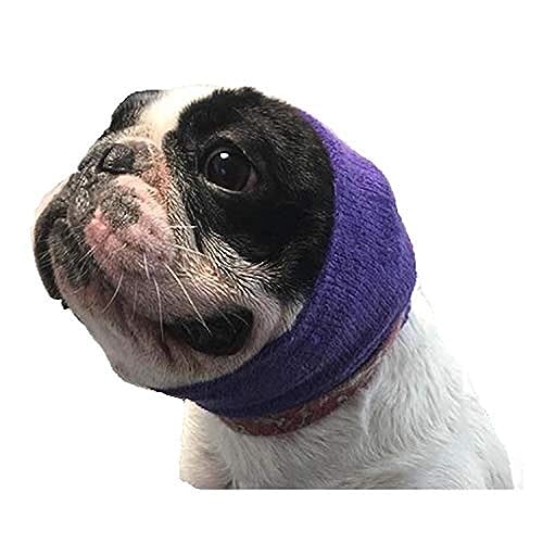 Happy Hoodie The Original Calming Band for Dogs & Cats - for Anxiety Relief & Calming Dogs – Noise Canceling for Dogs - The Force Drying & Grooming Miracle Tool Since 2008 (Small, Purple)