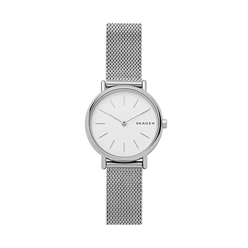 Skagen Women's Signatur Quartz Analog Stainless Steel and Stainless Steel Mesh Watch, Color: Silver / Silver (Model: SKW2692)