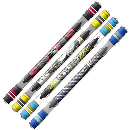 Acfun 3pcs Funny Rotating Pen Magic Spinning Gaming Pen Non Slip Coated Rolling Finger Pen for Kids Students Writing Pens Kawaii Ballpoint Pen Cute Stationery School Office Supplies, Random Color