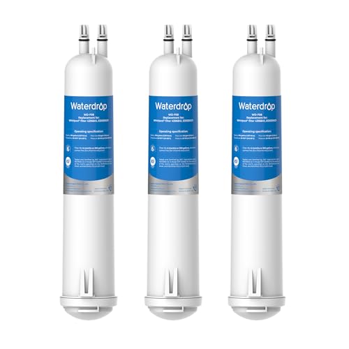 Waterdrop EDR3RXD1 Replacement for Everydrop Filter 3, 4396841, 4396710, WD-F08, Kenmore 46-9083, 46-9030 Refrigerator Water Filter, 3 Filters