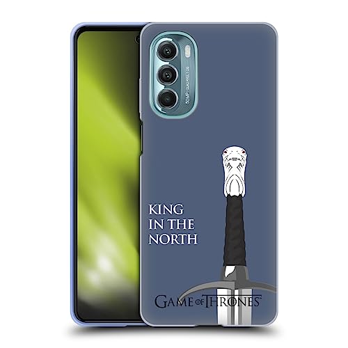 Head Case Designs Officially Licensed HBO Game of Thrones Longclaw King North Graphics Soft Gel Case Compatible with Motorola Moto G Stylus 5G (2022)