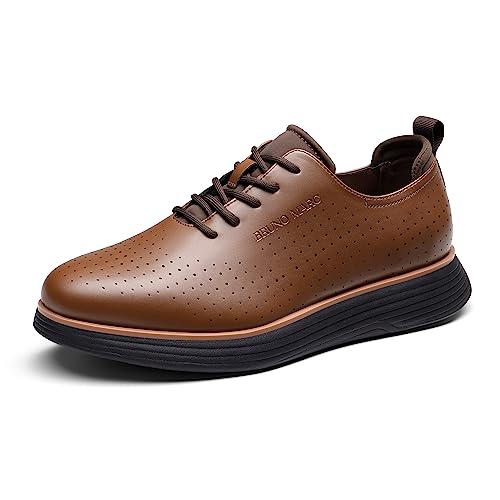 Bruno Marc Men's VersaEase III Fashion Dress Sneakers Oxfords Classic Casual Shoes 2.0,Size 10,Brown,SBOX2318M