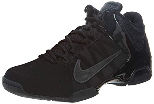 Nike Mens Air Visi Pro Vi NBK Black/Anthracite Ankle-High Nubuck Basketball Shoe - 11M