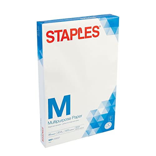 Staples 562788 11-Inch X 17-Inch Multipurpose Paper 20 Lbs. 96 Brightness 500/Ream (05033)