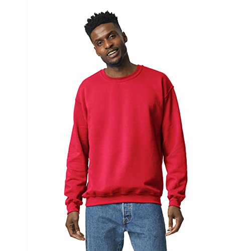 Gildan Adult Fleece Crewneck Sweatshirt, Style G18000, Multipack, Red (1-Pack), Small