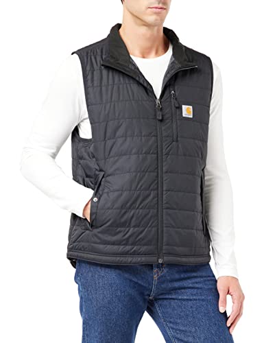 Carhartt mens Gilliam Vest (Regular and Big & Tall Sizes) Outerwear, Black, Large US