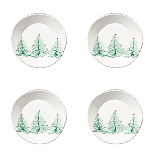 Vietri Lastra Holiday Collection Italian Dinnerware Sets (Pasta Bowls, Set of 4)