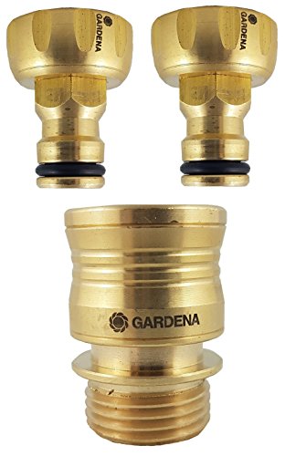 Gardena GBR-3845S Brass Tap End Connector Set