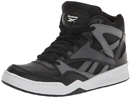 Reebok Unisex BB4590 High Top Basketball Shoe, Black/Pure Grey, 10.5 US Men
