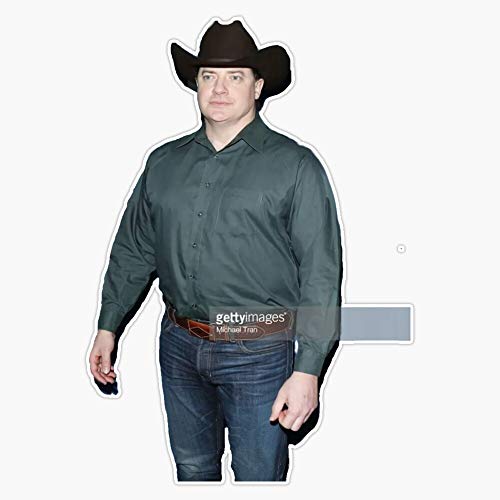 Brendan Fraser Cowboy Sticker Vinyl Bumper Sticker Decal Waterproof 5'