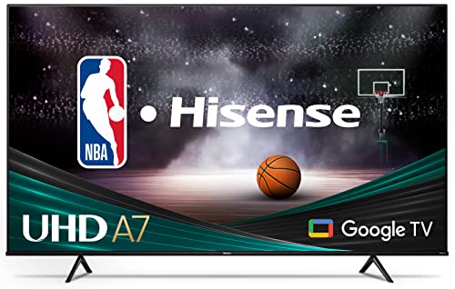 Hisense 4K UHD A7H Series 85-Inch Class Smart 4K Google TV with Voice Remote (85A7H), Black