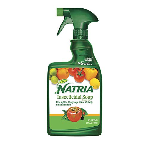 Natria 706230A Insecticidal Soap Insect Killer and Miticide for Organic Gardening, 24 oz, Ready-to-Use