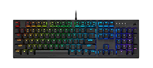 Corsair K60 RGB Pro Low Profile Mechanical Gaming Keyboard - CHERRY MX SPEED Mechanical Keyswitches – Slim and Streamlined Durable Aluminum Frame - Customizable Per-Key RGB Backlighting