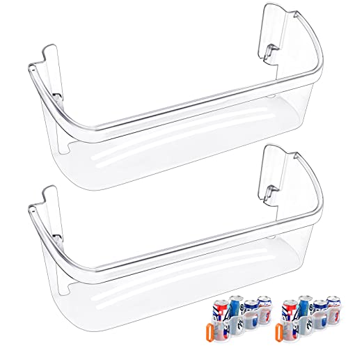 [2 PACK] UPGRADED 242126602 Refrigerator Door Bin Shelf Replacement For Frigidaire Refrigerator Door Shelf Replacement Shelves-Bottom Side Shelf Rack Parts AP6278233 PS12364199 FFSS2625TS0 LFSS2612TF0