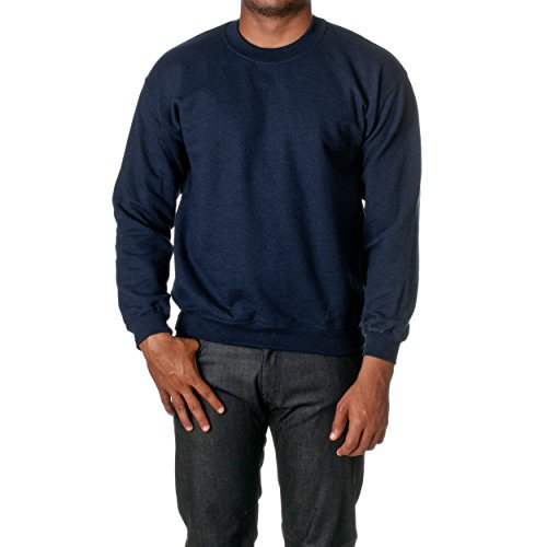 Gildan Men's Heavy Blend Crewneck Sweatshirt - Large - Navy