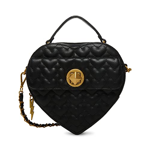 Betsey Johnson Heart Attack Crossbody, Black