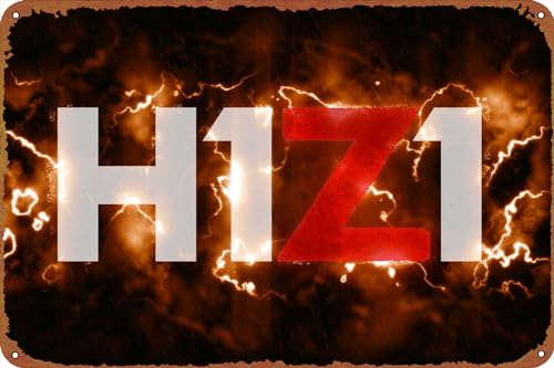 H1Z1 Game Poster Tin Sign Cafe bar Home Wall Art Decoration Retro Metal Tin Sign 8x12 inch