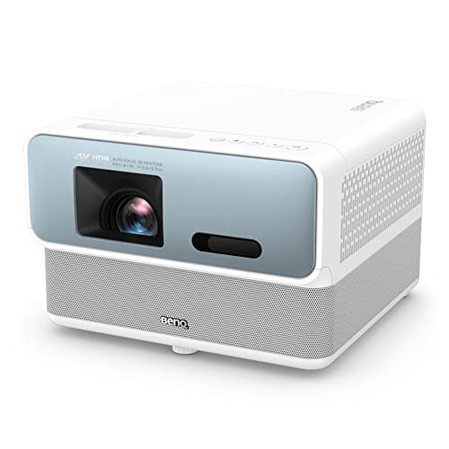BenQ GP500 Smart Projector, True 4K HDR, 5Wx4 360˚ Sound Bluetooth Speaker, Ultra Wide DCI-P3 Color Gamut, Android TV, Auto Focus & Keystone, 120 inch Big Screen with 1.3x zoom