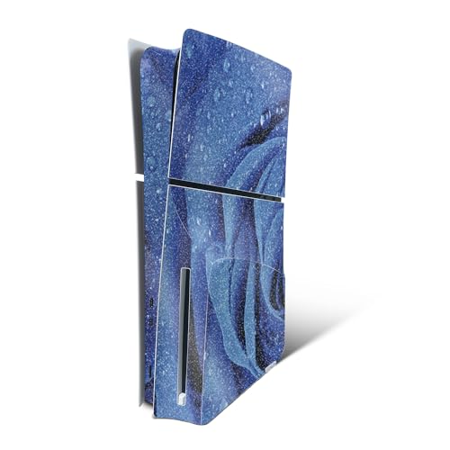 MightySkins Glossy Glitter Skin Compatible with Playstation 5 PS5 Slim Disk Edition Bundle - Rose Gold Polygon | Protective, Durable High-Gloss Glitter Finish | Easy to Apply | Made in The USA