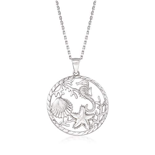 Ross-Simons Sterling Sea Life Pendant Necklace