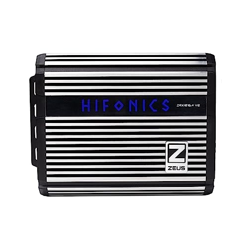 Hifonics ZRX1016.4V2 Zeus ZRX V2 Compact 1000 Watt Super D-Class Full Range Four Channel Amplifier