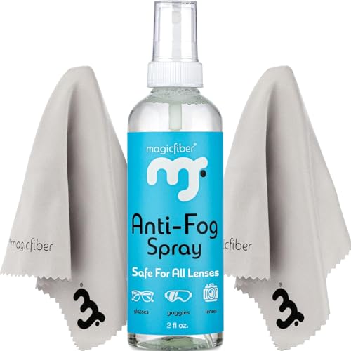 MagicFiber Anti Fog Cleaning Kit for Glasses, Swim Goggles, Snorkel Masks, Ski Goggles & More!