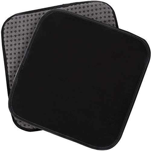 (2 Pack) 10 x 8 Inches Bowling Ball Towel - Microfiber Bowling Shammy Pad with EZ Grip - Bowling Towel That Wipes Dirt & Oil Clean Off - Cleaning Pad - Bowling Ball and Bowling Alley Accessories