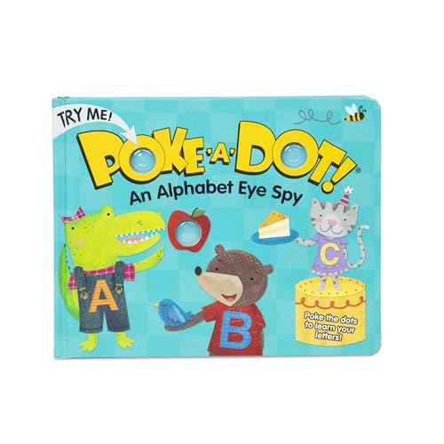 Melissa & Doug Children's Book - Poke-a-Dot: An Alphabet Eye Spy (Board Book with Buttons to Pop) - FSC Certified