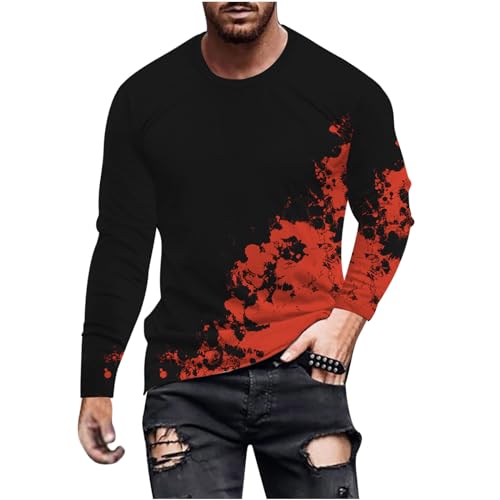 Prime Today Delivery Items Coupons and Promo Codes for Discount Mens Shirts Casual Stylish Round Neck Long Sleeve Tie Dye Print Big and Tall Shirt Loose Casual Workout Pullover Tops