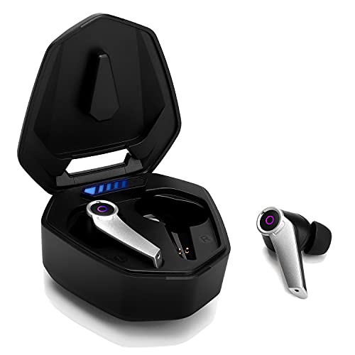 August Wireless Gaming Earbuds EPG500B - Bluetooth Gaming Earbuds Headphones Dual Mic, Low Latency, USB-C Charging Case, IPX4 Water Resistance, Tactile, 40 Hours Battery Life