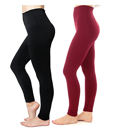 Women's Fleece Lined Leggings High Waisted Thermal Leggings Tummy Control Seamless Warm Winter Leggings for Women