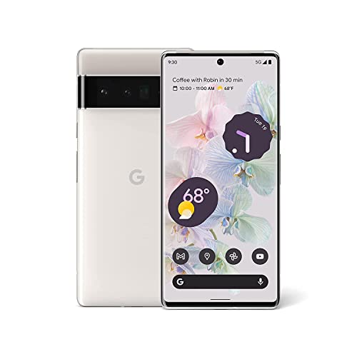 Google Pixel 6 Pro 5G, US Version, 128GB, Cloudy White - Verizon (Renewed)
