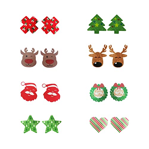 Celamirio Women's Disposable Pasties Nipple Covers Christmas 8 Pairs