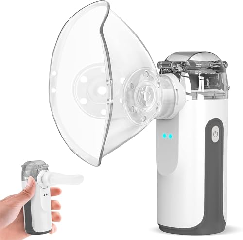 Portable Nebulizer - Handheld Nebulizer for Cough,Personal Cool Mist Steam Inhaler for Kids and Adult with 1 Set Accessories