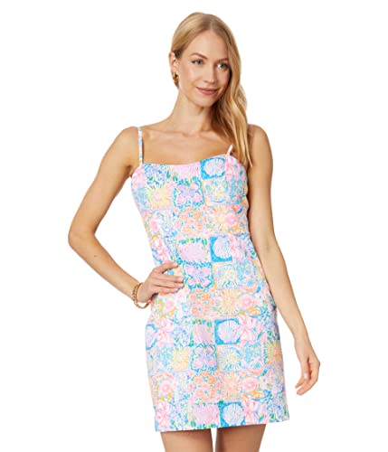 Lilly Pulitzer Shelli Stretch Dress Multi Patch My Drift 4