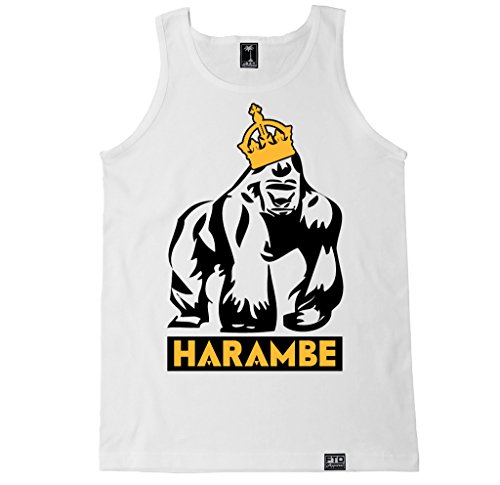 FTD Apparel Men's Harambe Tank Top - Large White