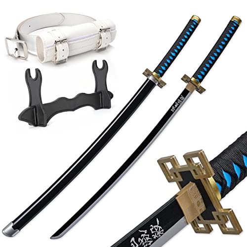 Zisu Demon Slayer Sword Anime Muichiro Sword, About 41 inches, Hashira Pillars & Protagonist Katana for Cosplay Purpose, Anime Original Texture (Gray-Muichirou)