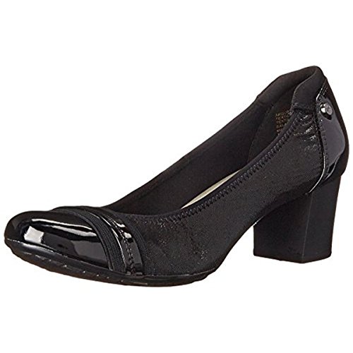 Anne Klein womens Guardian Leather pumps shoes, Black, 8 US