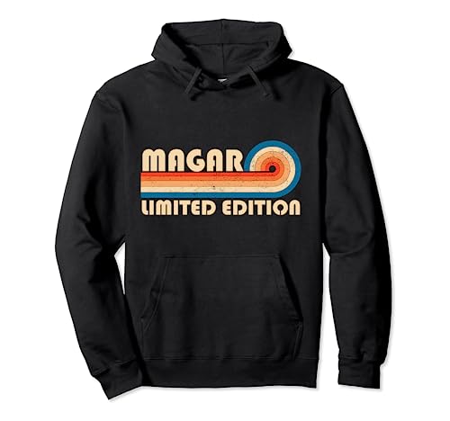 MAGAR Surname Retro Vintage 80s 90s Birthday Reunion Pullover Hoodie