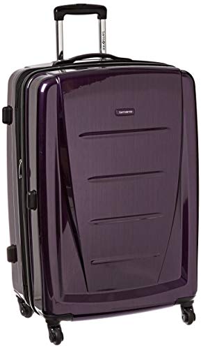 Samsonite Winfield 2 Hardside Expandable Luggage with Spinner Wheels, Checked-Large 28-Inch, Purple